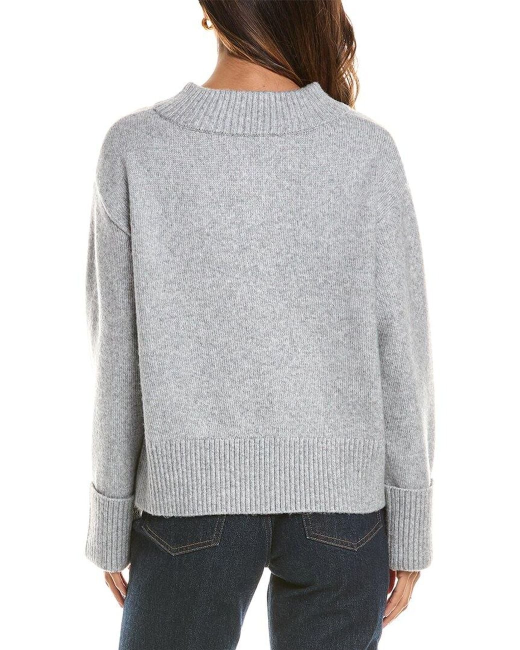 525 America Gray Solid Sweater