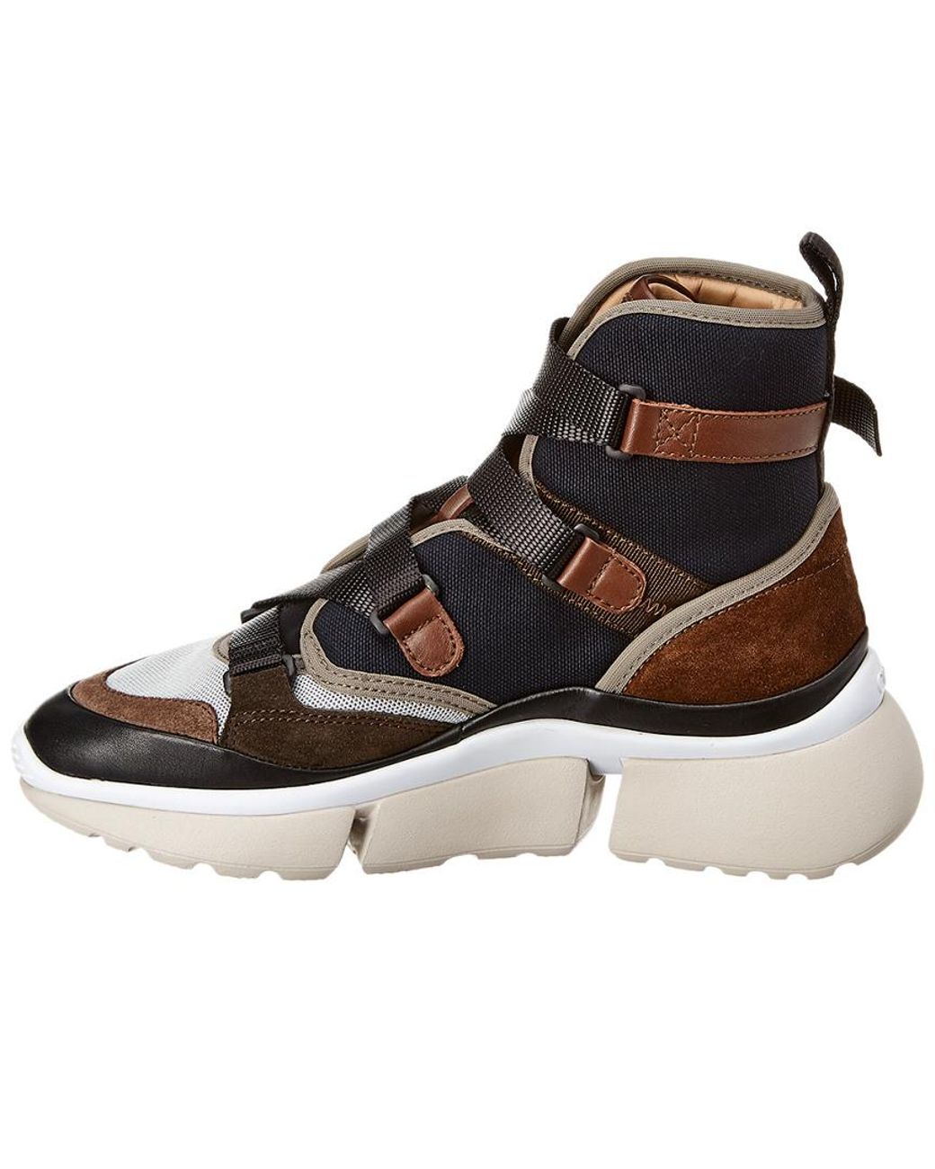 chloe sonnie sneaker high top