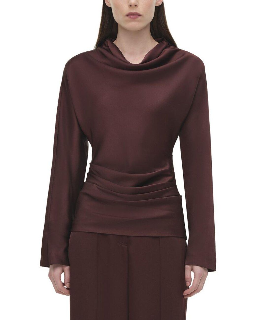 Jonathan Simkhai Purple Victoria Draped Top