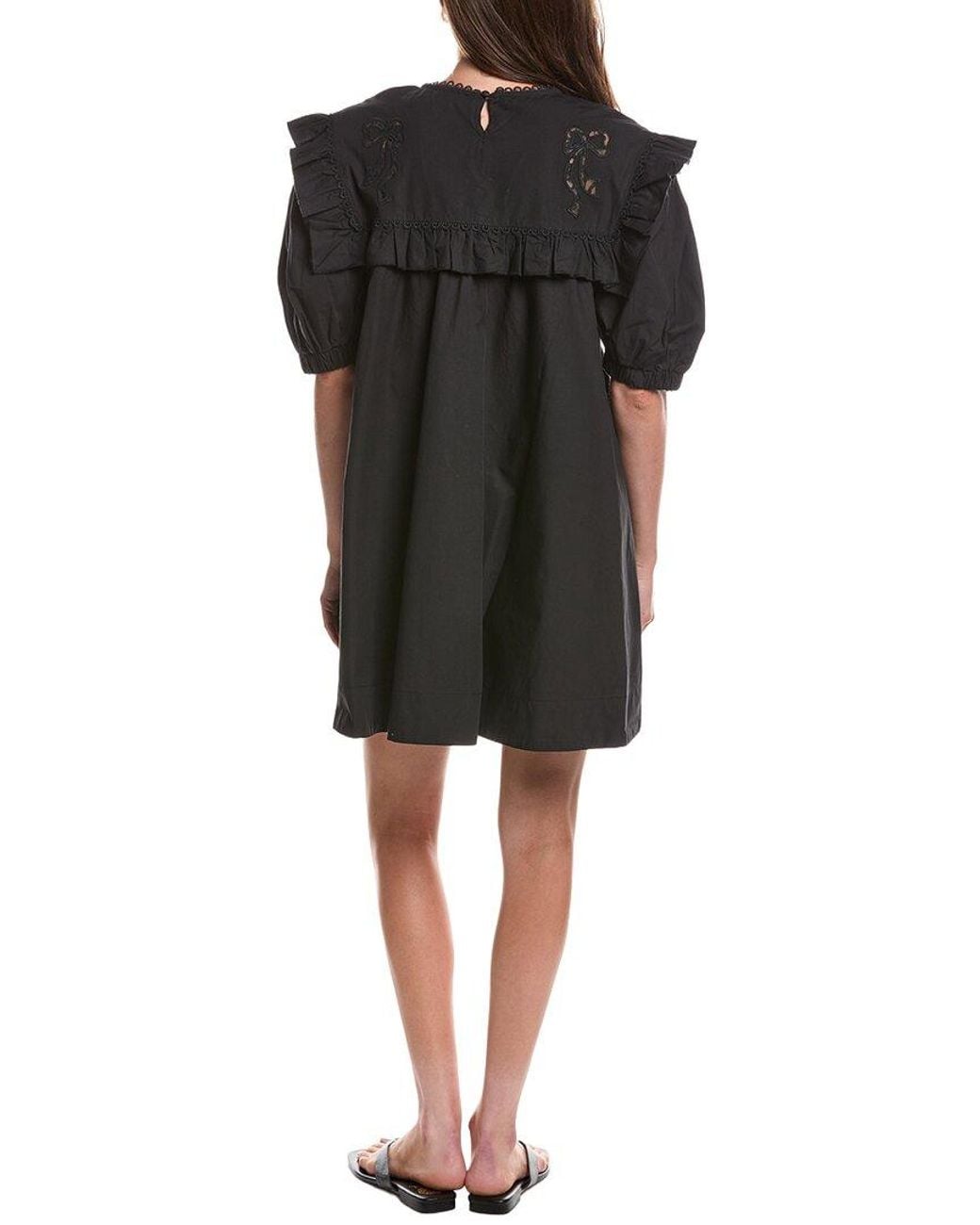 For Love & Lemons Black Blair Mini Dress