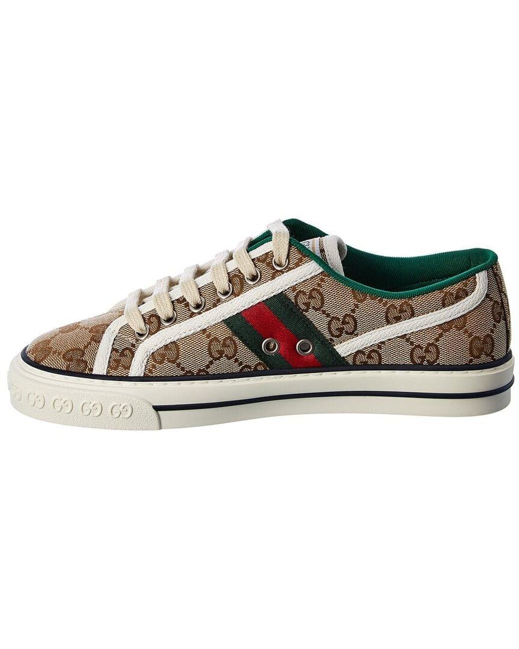 Gucci Brown Tennis 1977 Canvas Sneaker