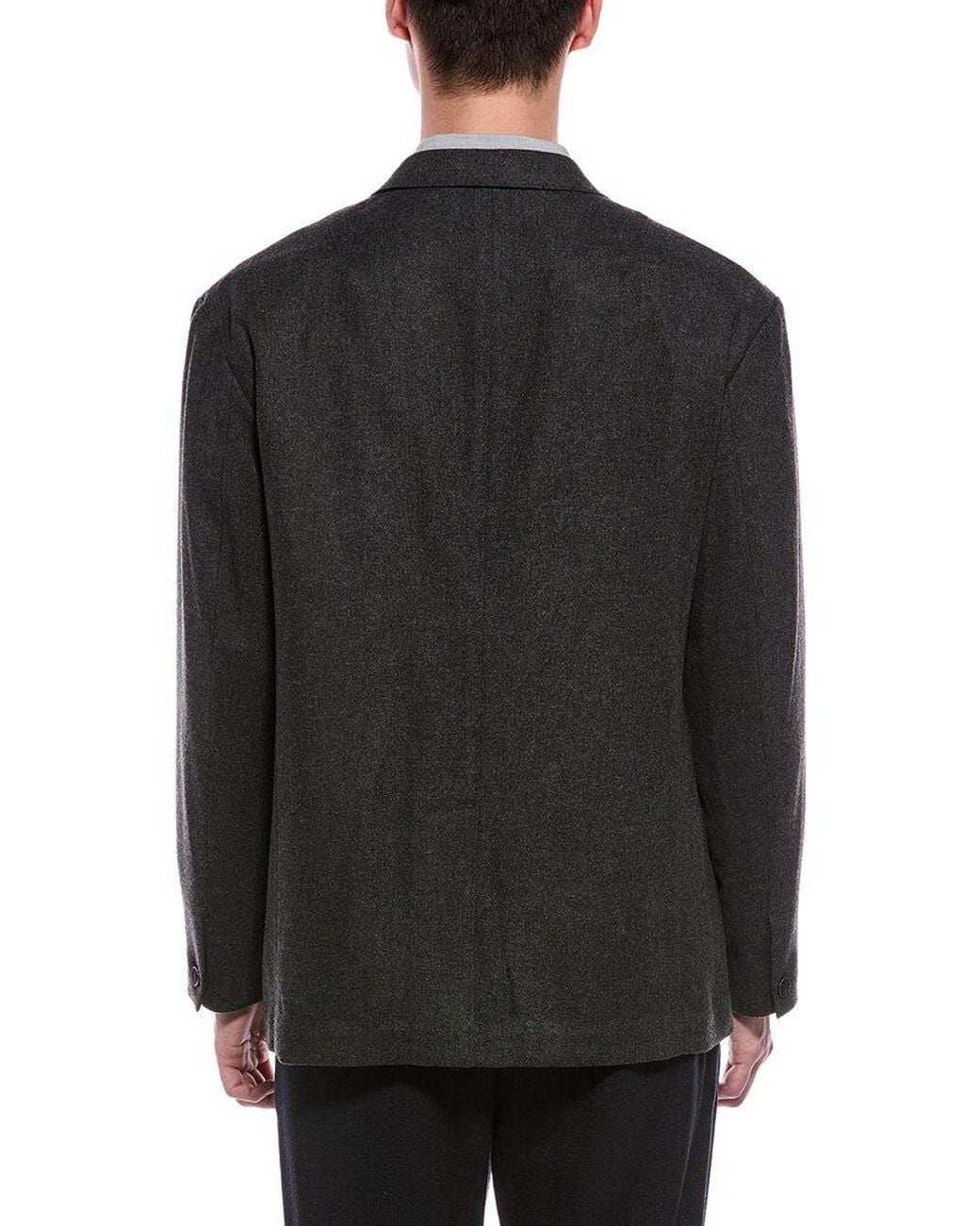 Rag & Bone Black Shift Flannel Blazer for men