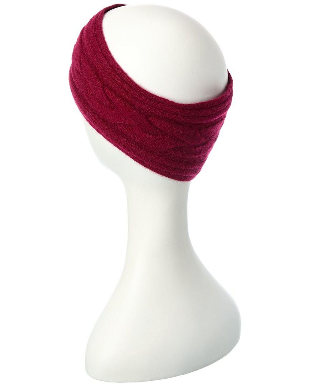 Brodie Cashmere Red Cable Cashmere Headband