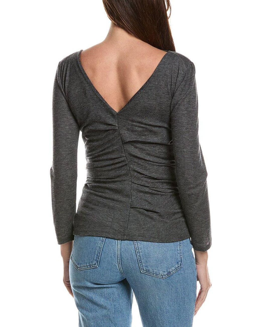 Proenza Schouler Black Blythe Wool-Blend Top