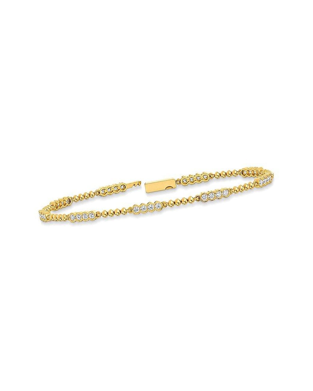 Lab Grown Diamonds White 14K 1.26 Ct. Tw. Lab-Grown Diamond Tennis Bracelet