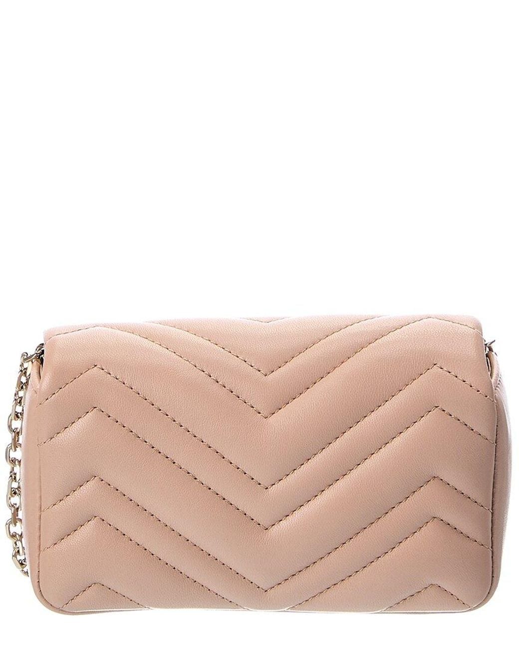 Mini Bagas Gucci Gg Marmont Mini Leather Shoulder Bag in Pink | Lyst