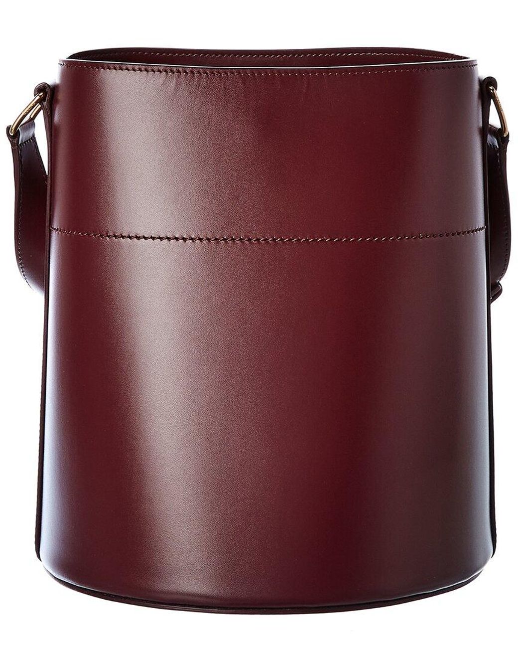 Celine Maillon Triomphe Leather Bucket Bag