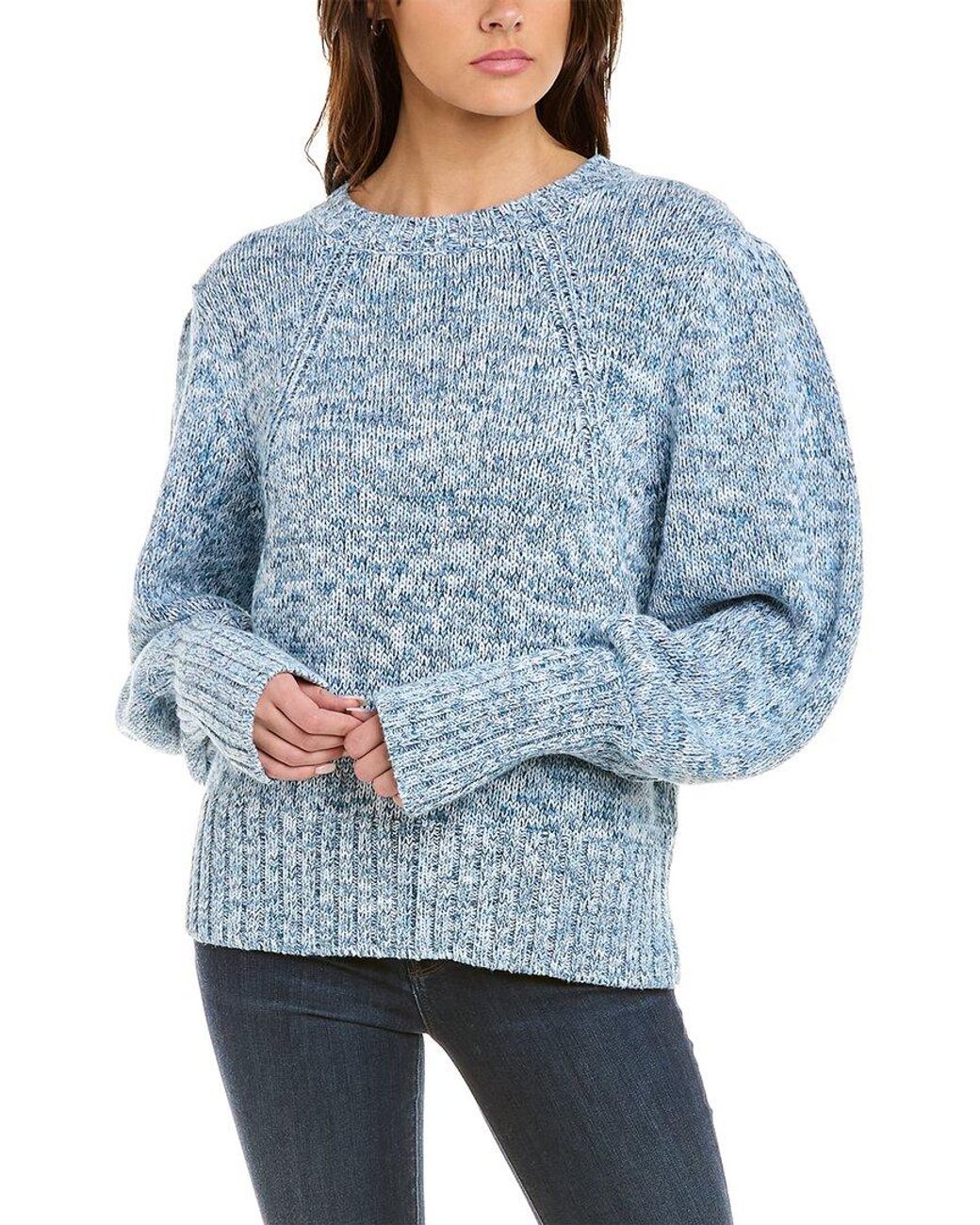 Elie Tahari Cotton Sweater in Blue 