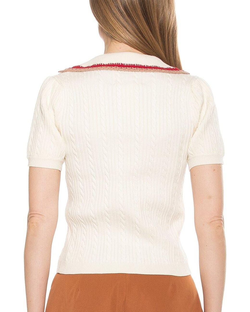 Alexia Admor White Kith Top