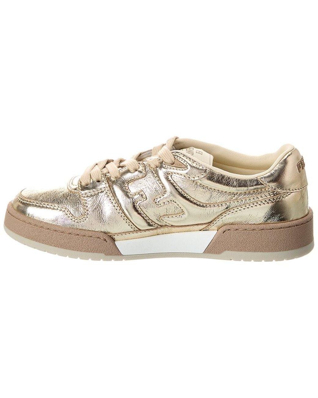 Fendi Natural Match Leather Sneaker