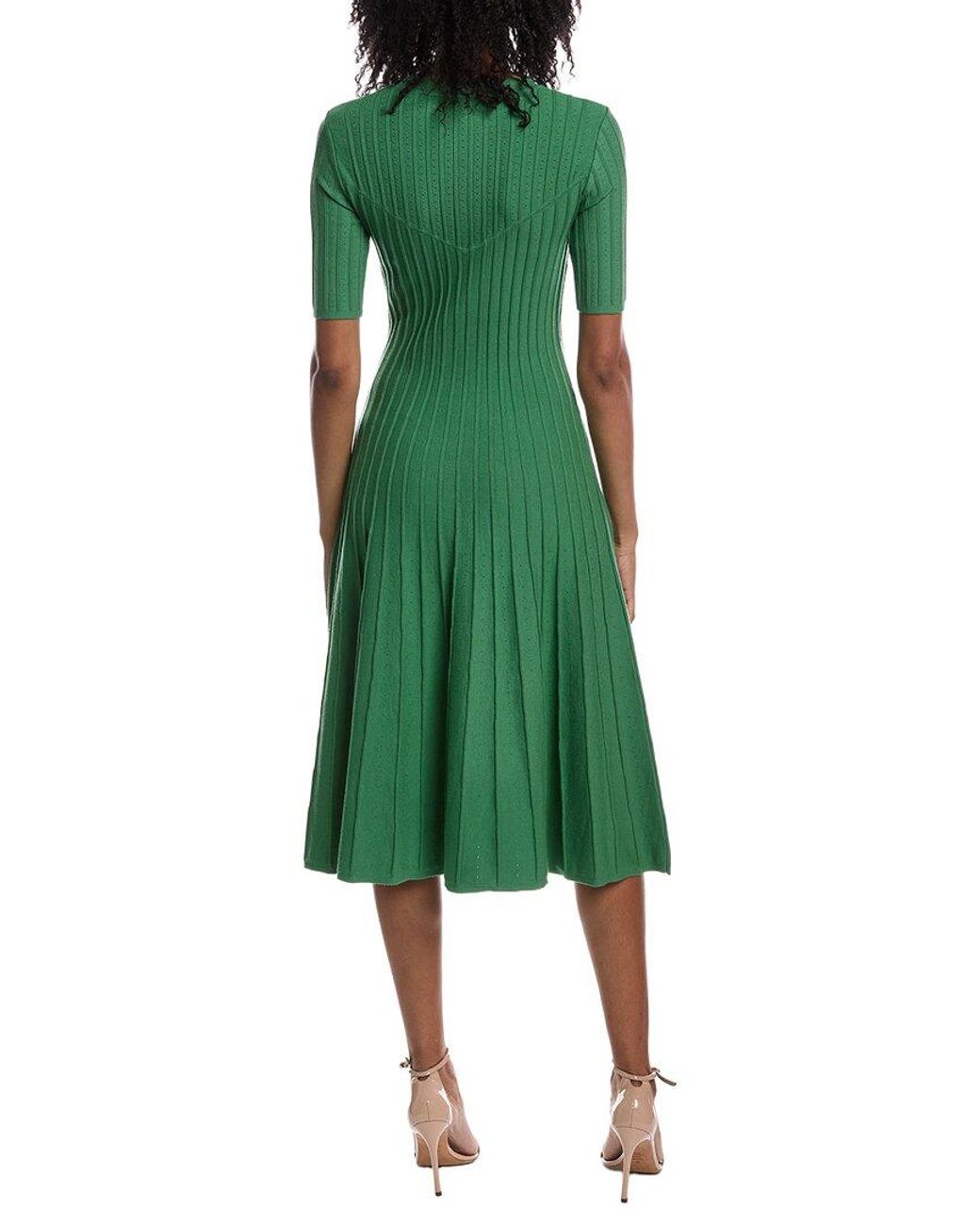 Tahari Green The Wanda Sweater Dress