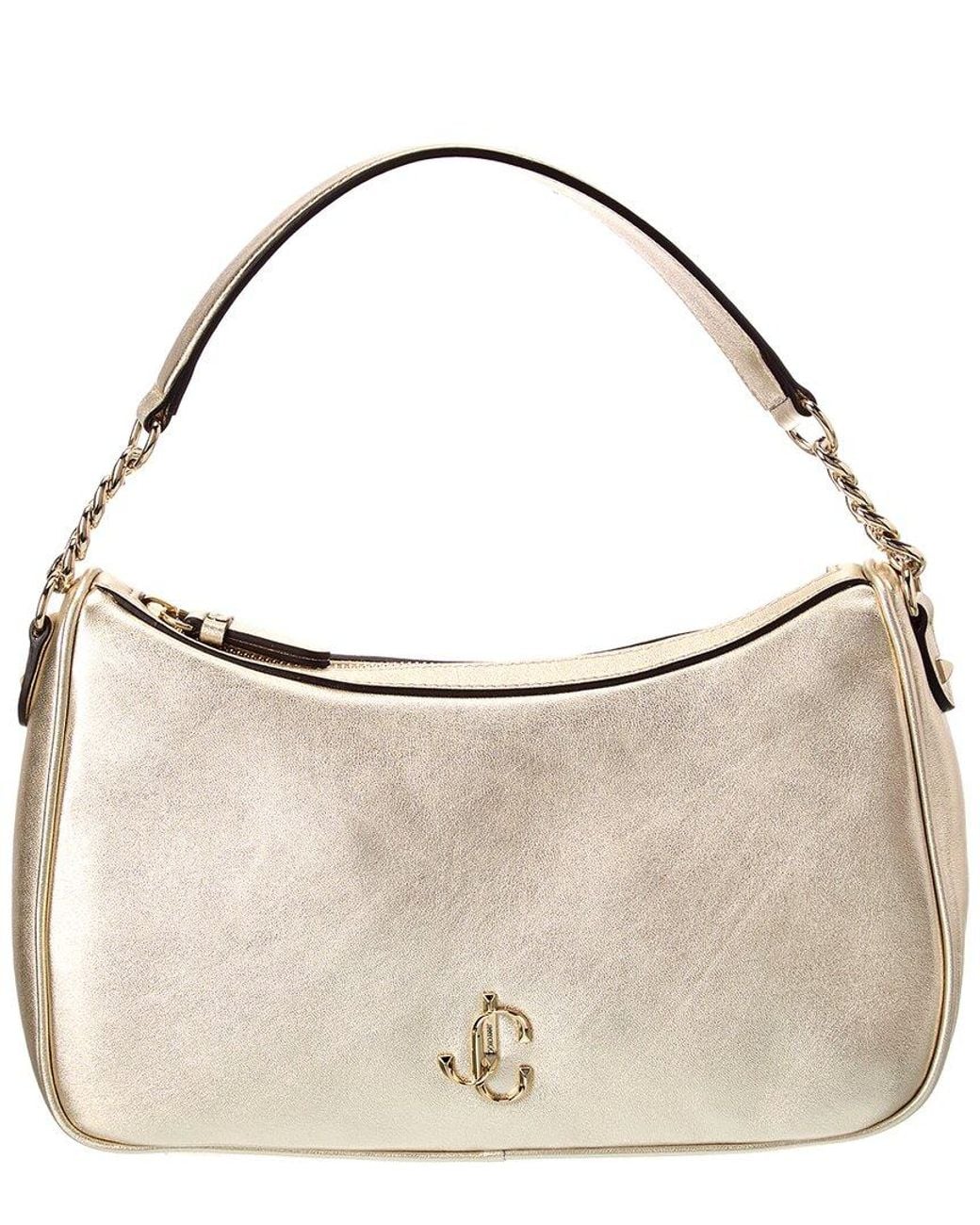 Jimmy Choo Natural Jc Soft Leather Hobo Bag