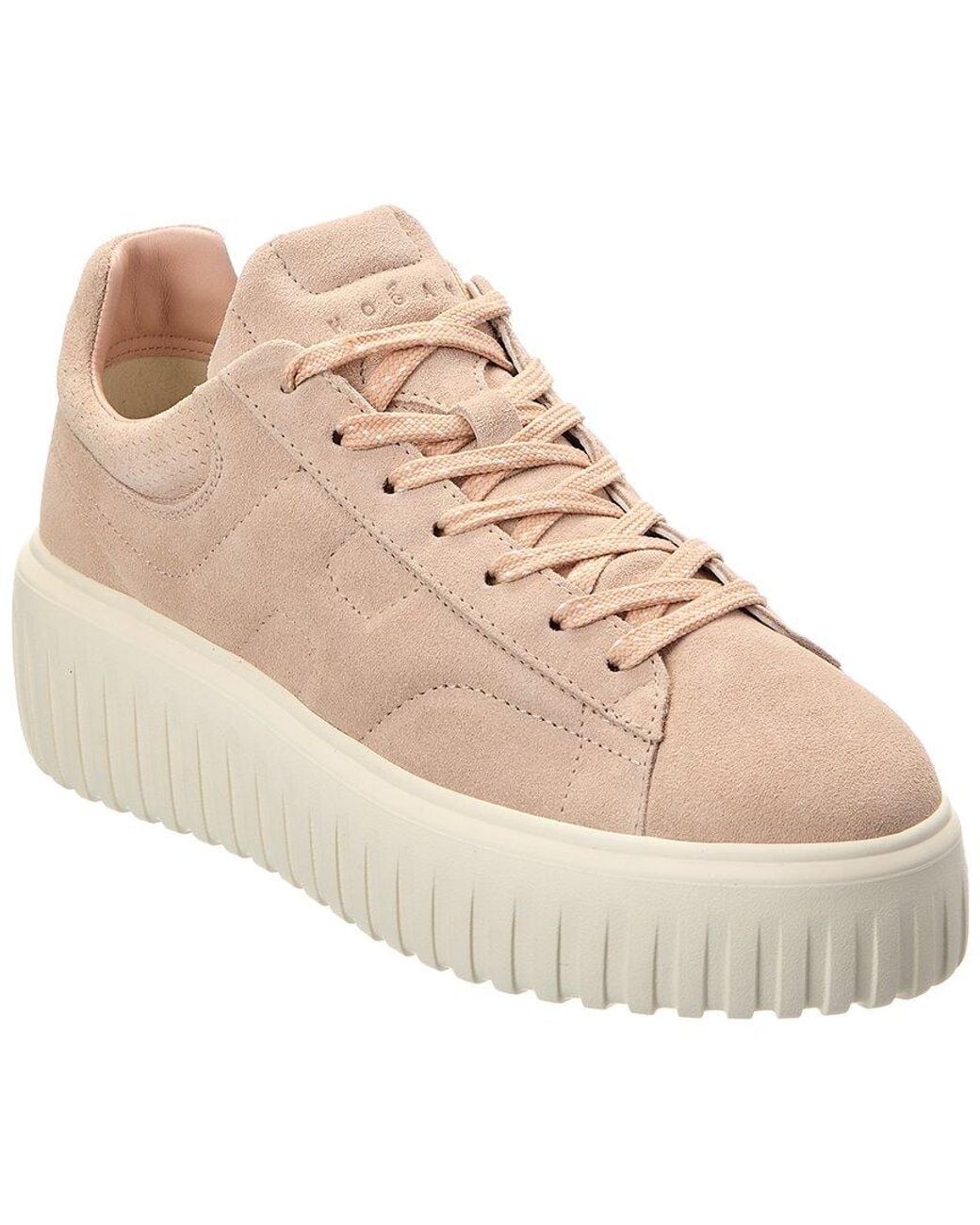 Hogan Natural H-Stripes Suede Sneaker