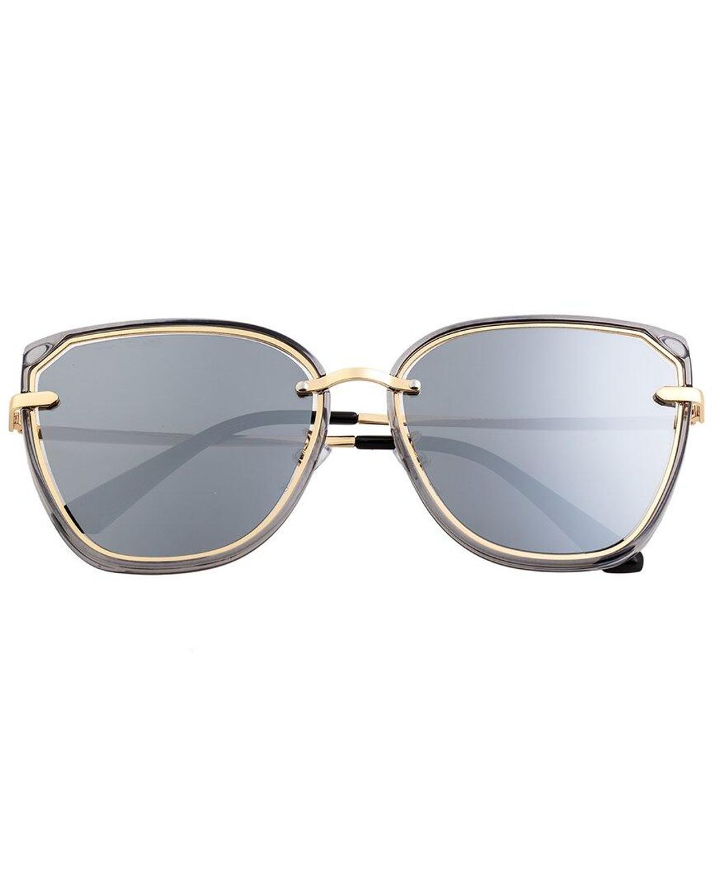 Bertha Metallic Rylee 58mm Polarized Sunglasses