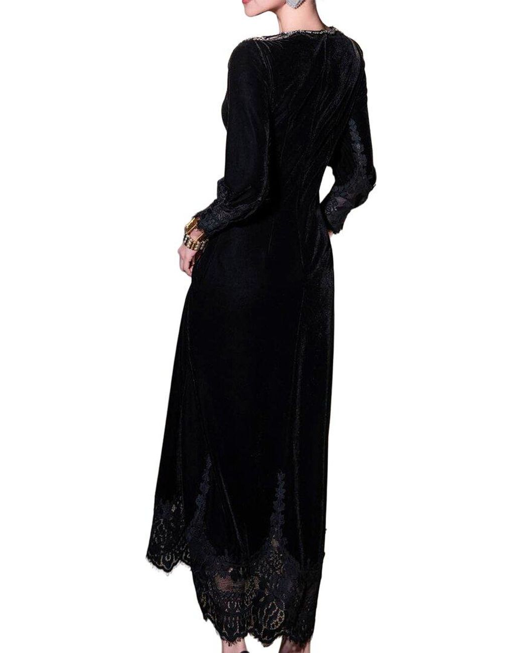 BRC By BURRYCO Black Solid Maxi Dress