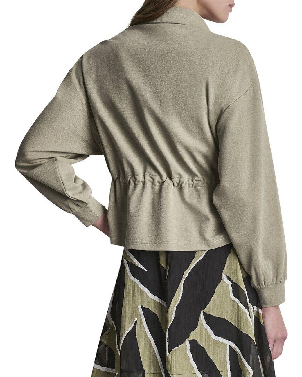 DKNY Gray Arid Pique Technical Jacket