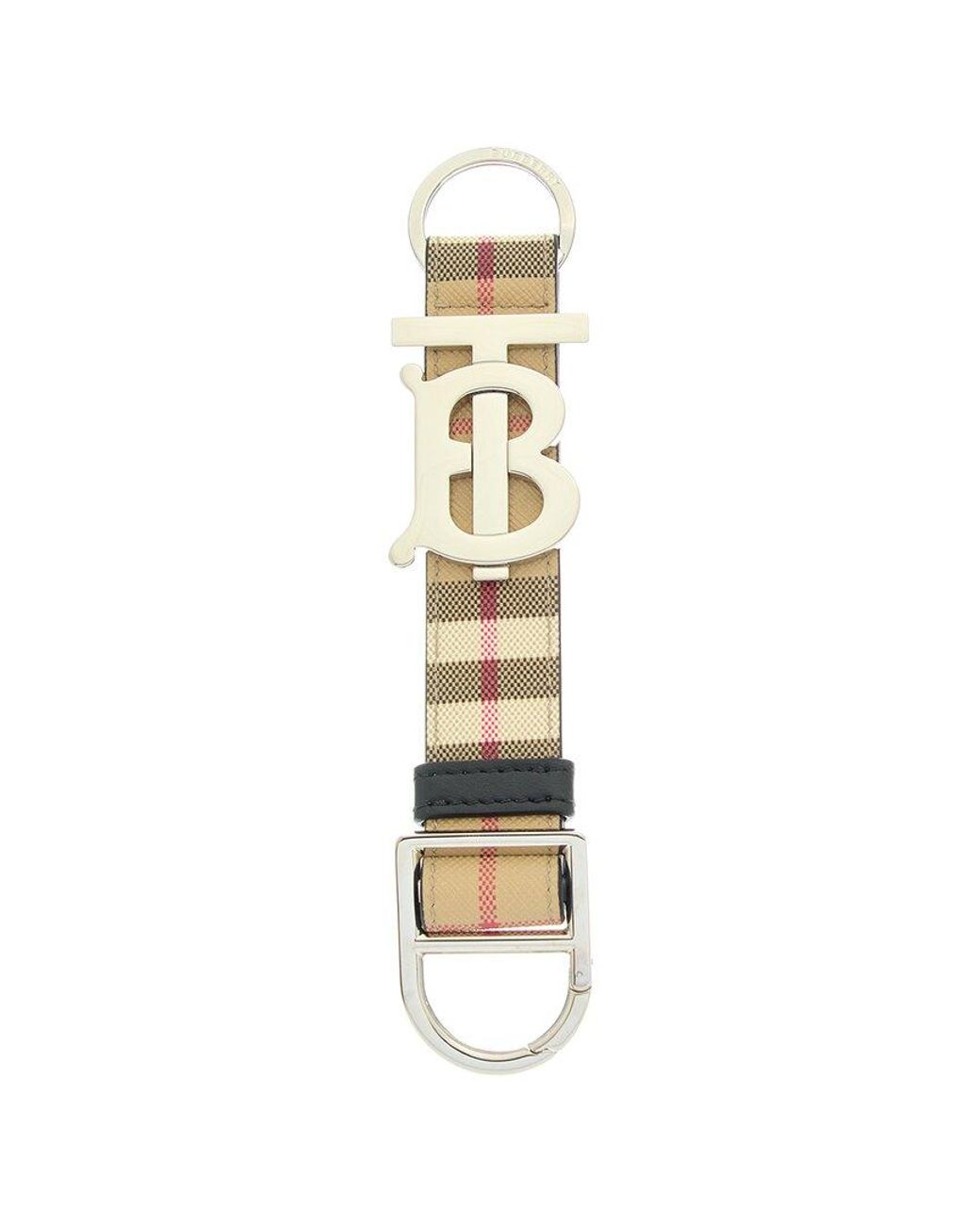 Check and Leather TB Belt in Archive Beige/briar Brown - Women | Burberry®  Official