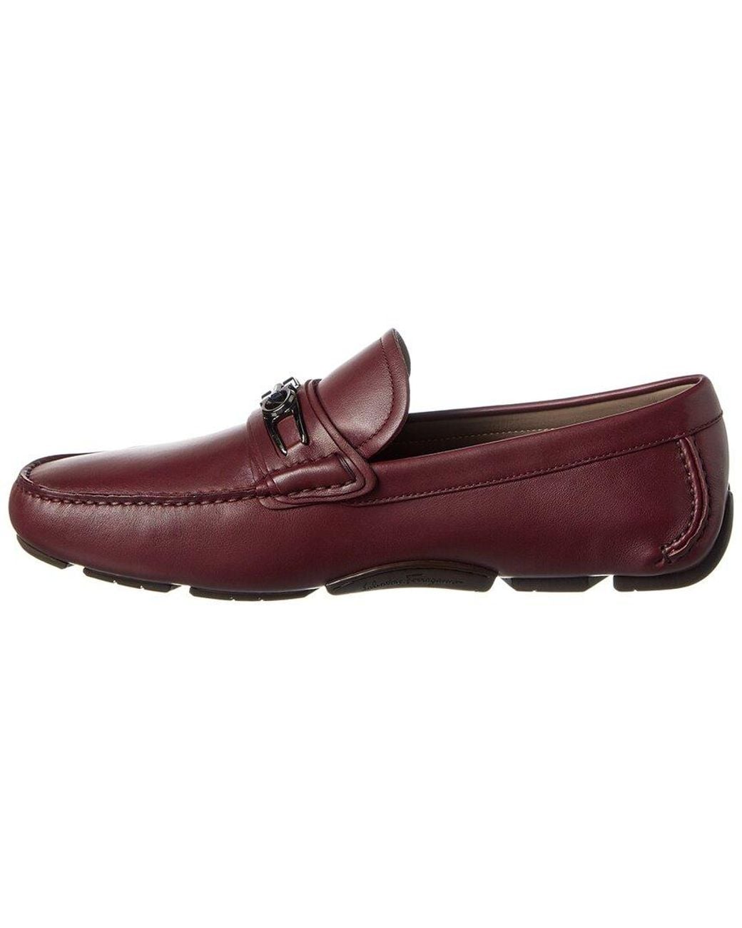 Ferragamo Red Lagos Leather Loafer for men