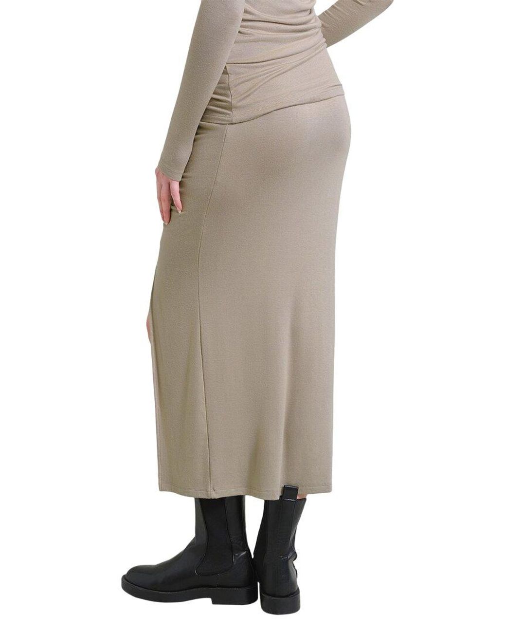 MODERN CITIZEN Multicolor Kiki Ruched Midi Skirt