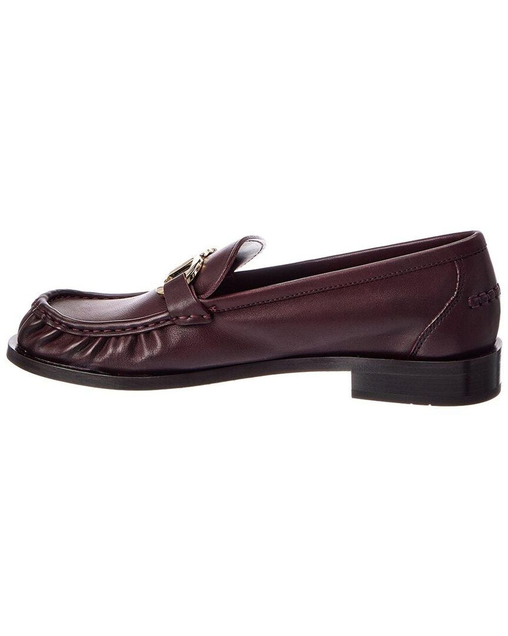 Ferragamo Red Maryan Leather Loafer