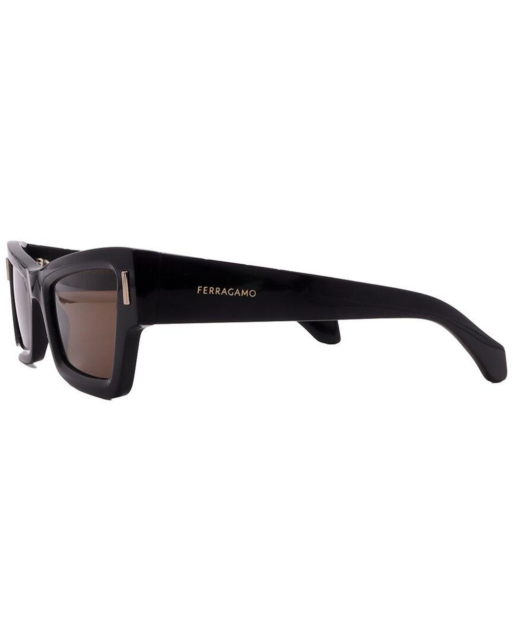 Ferragamo Black 53Mm Sunglasses