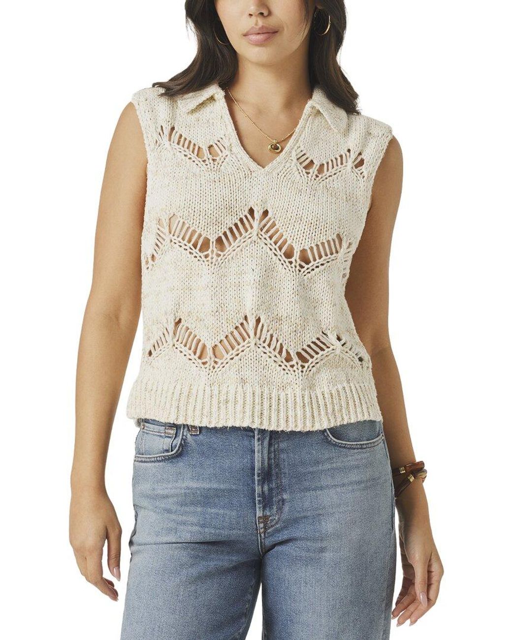 Splendid Blue Lennox Polo Sweater