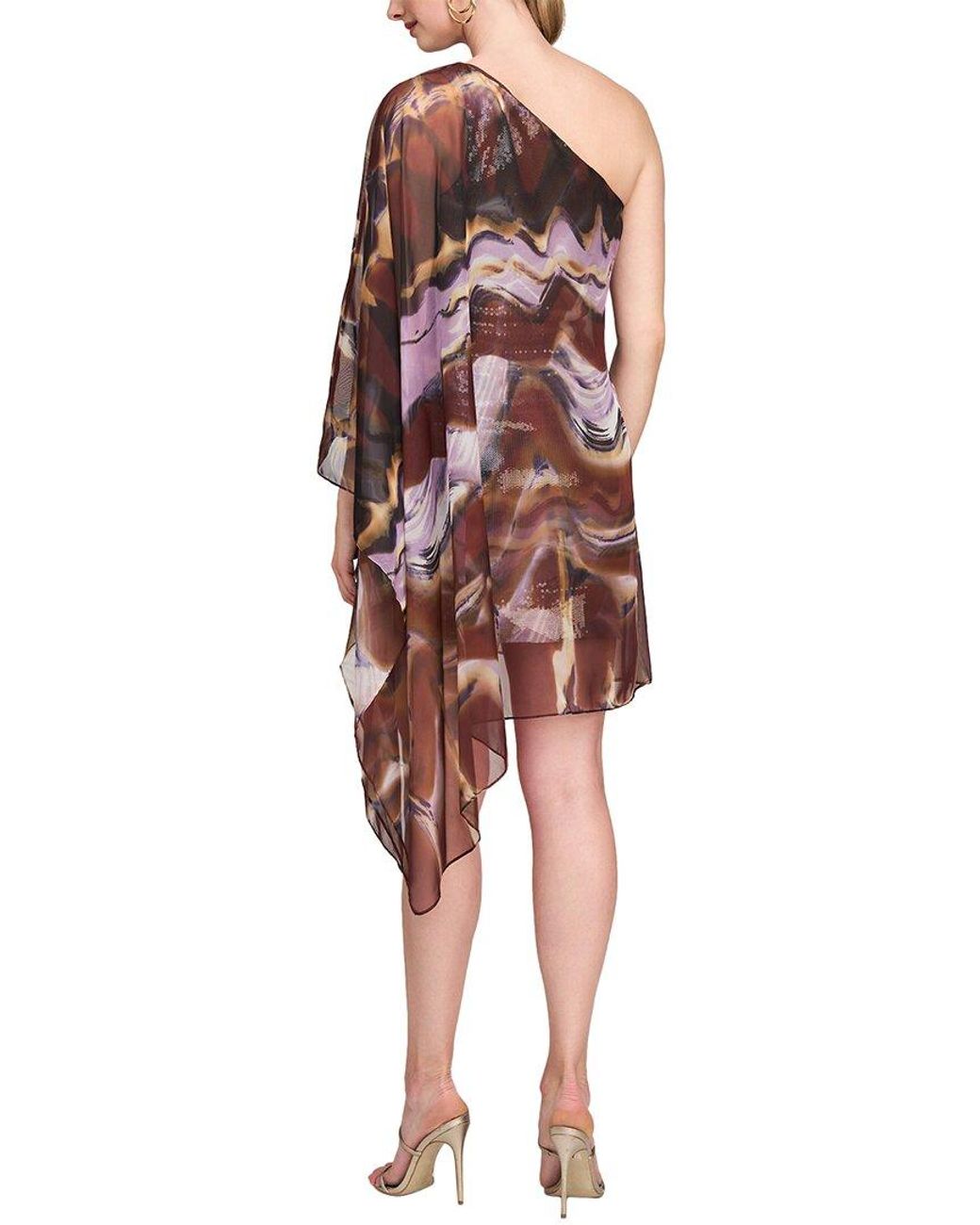 Halston Heritage Red Shi Dress