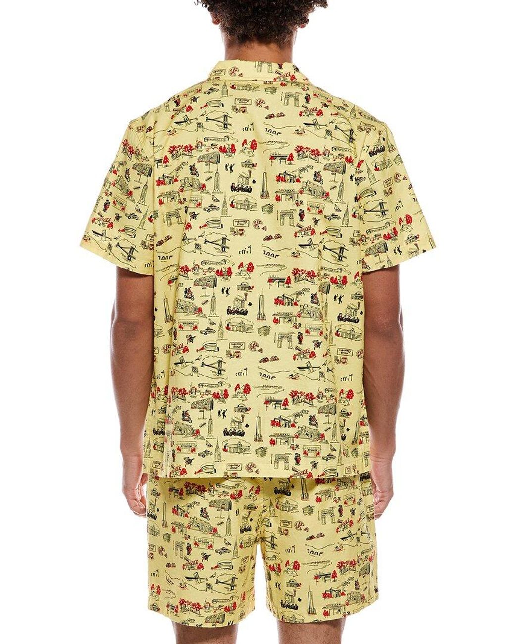 Rowing Blazers Metallic Linen-Blend Camp Shirt for men