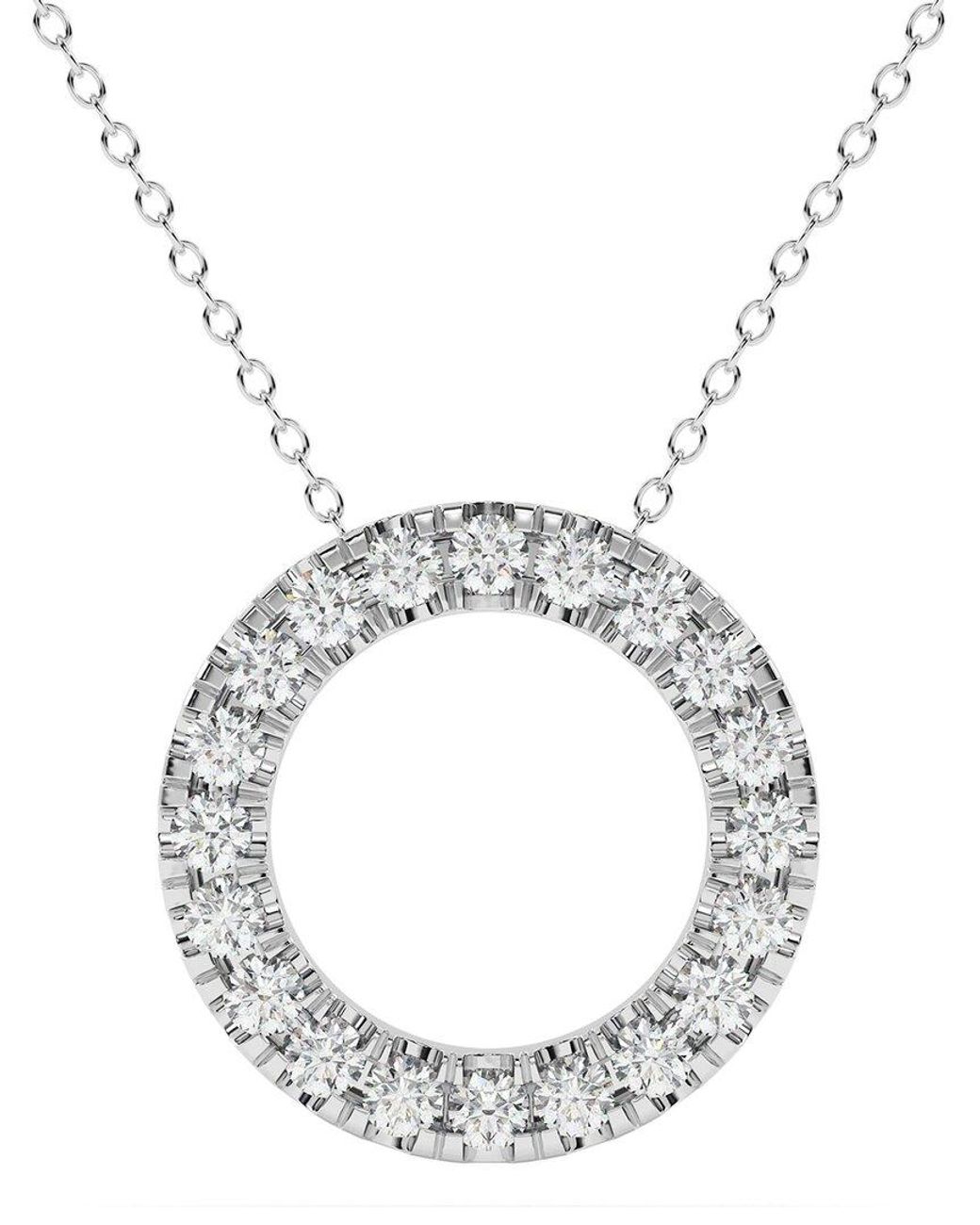 Lab Grown Diamonds Metallic 14k 1.50 Ct. Tw. Lab-grown Diamond Necklace