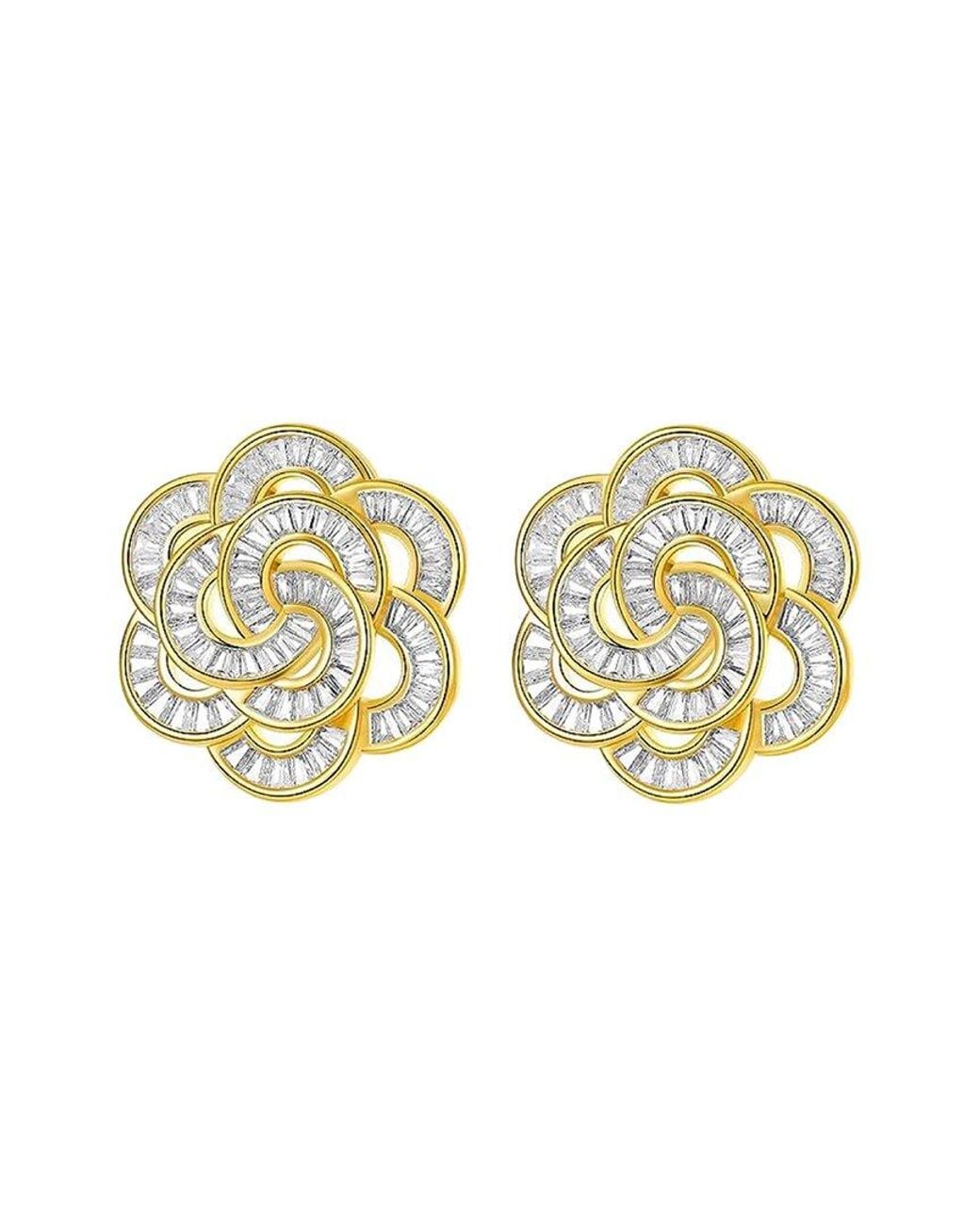 Liv Oliver Multicolor 18k Plated Cz Earrings