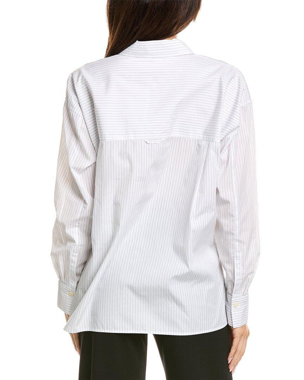 Vince White Stripe Button-Down