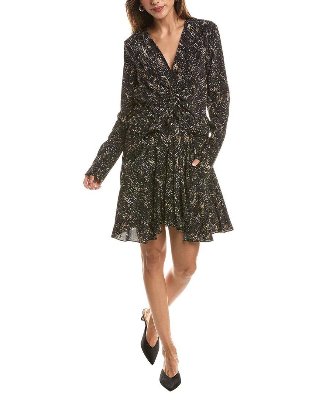 Isabel Marant Black Long Sleeve Mini Dress