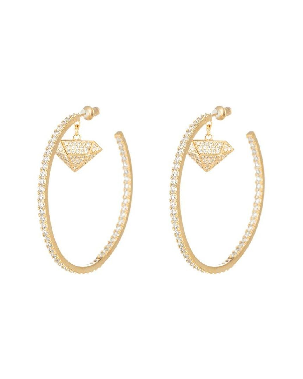 Eye Candy LA Metallic The Luxe Collection Cz Monti Hoops