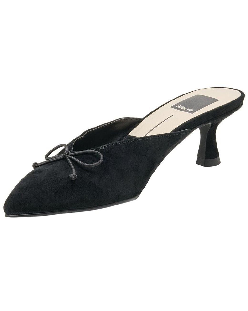 Dolce Vita Black Cailyn Suede Mule