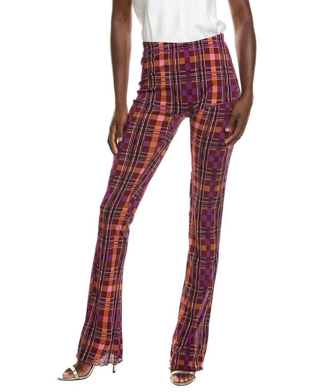 Diane von Furstenberg Red Kaelin Pant