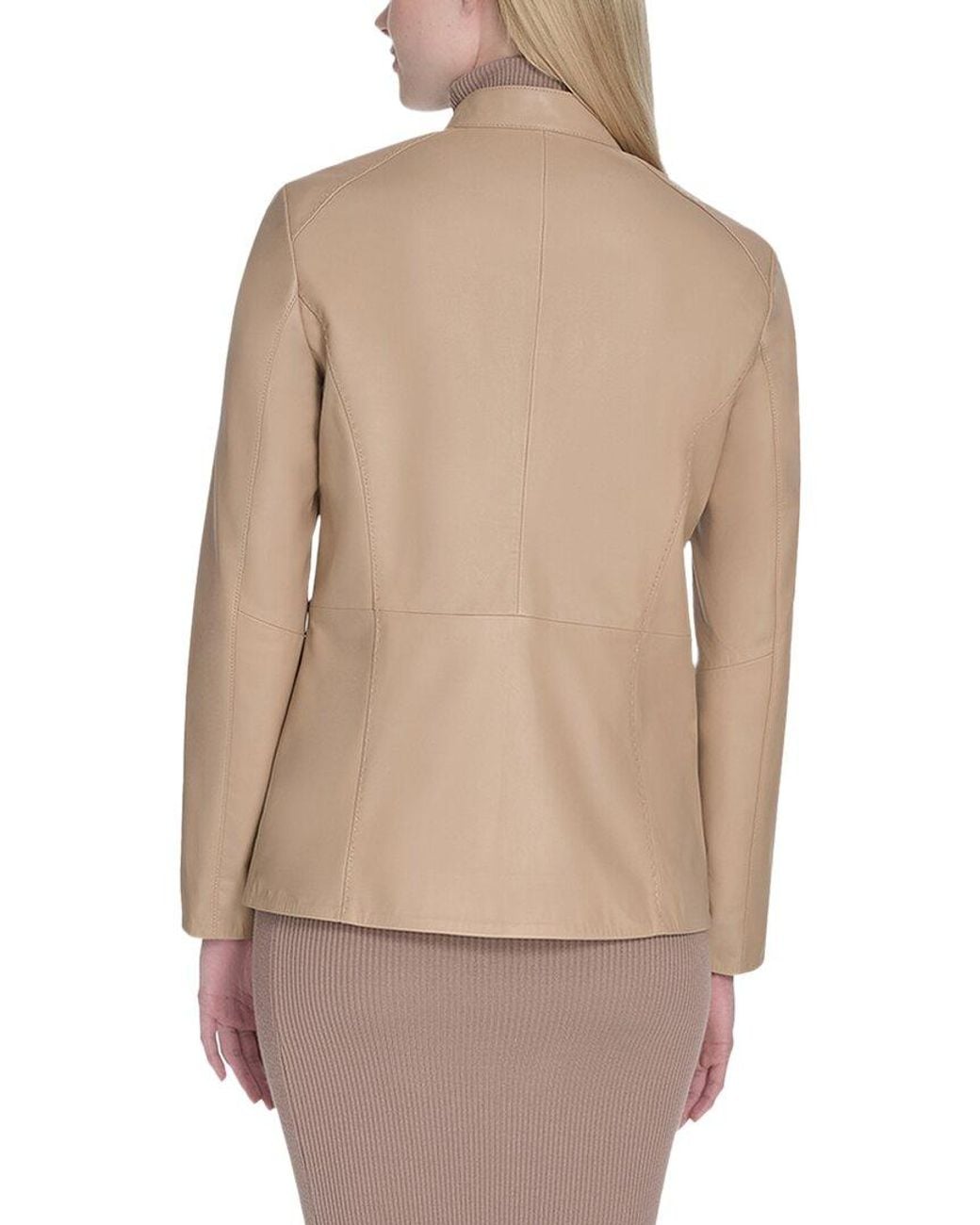 Cole Haan Natural Smooth Lamb Jacket