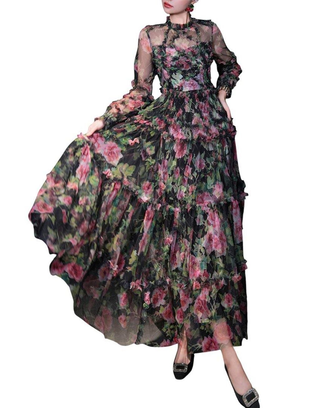BRC By BURRYCO Maxi Dress in Black | Lyst