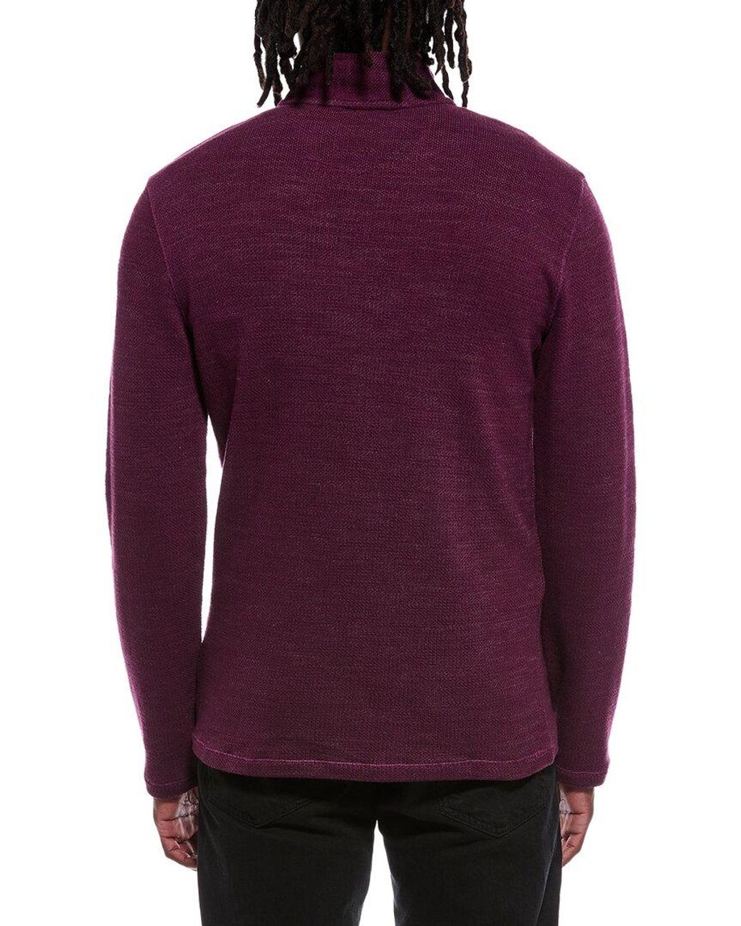 Robert Graham Purple Griffin 1/4-Zip Pullover for men
