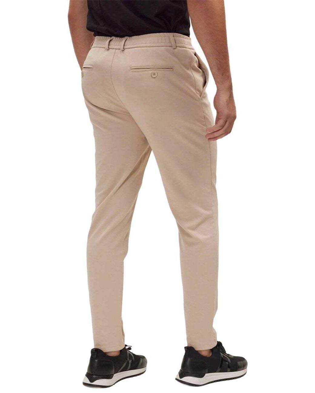 Ron Tomson Natural Fitted Casual Everyday Pant for men