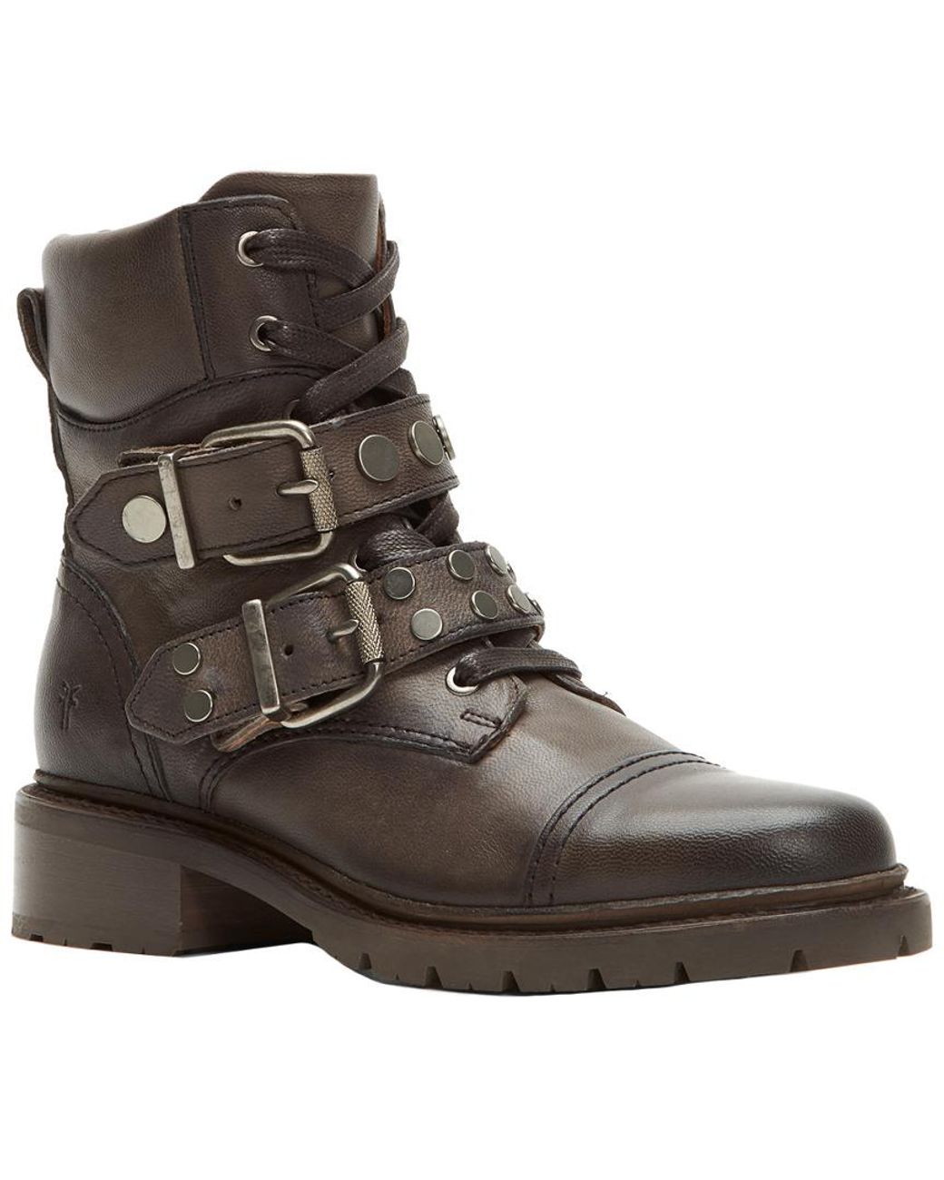 frye women's samantha leather zip boot