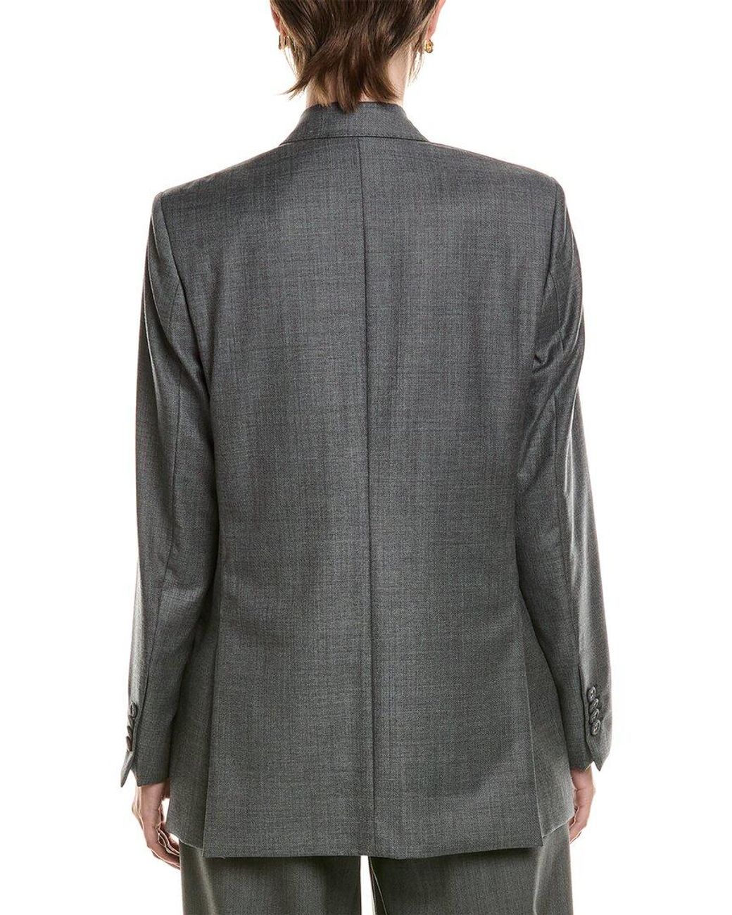 Officine Generale Gray Sandra Wool Jacket