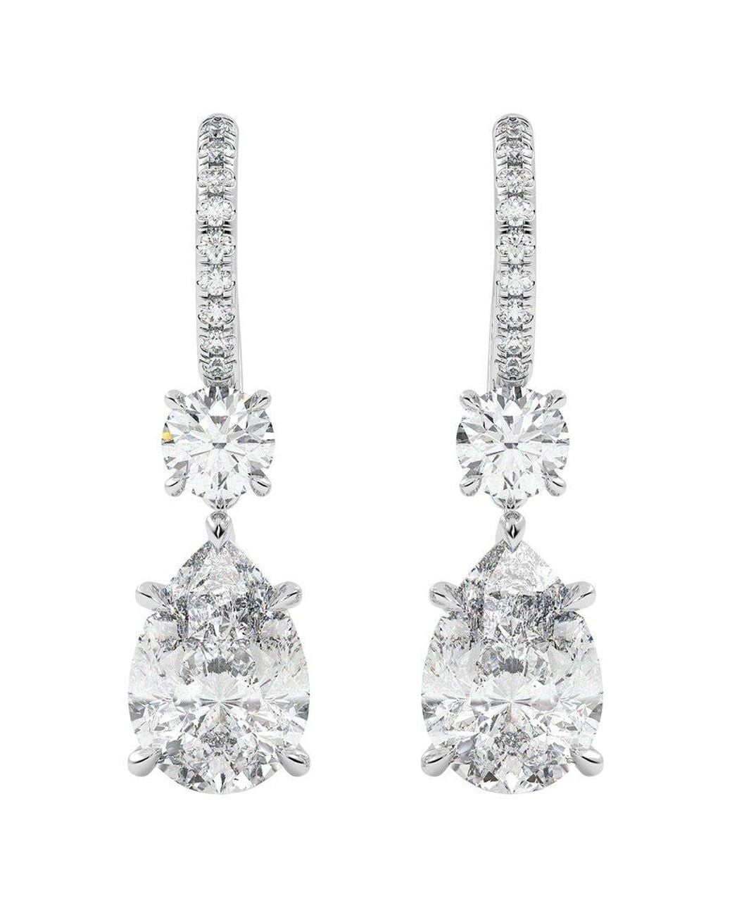 VOWE White 14K 9.00 Ct. Tw. Lab-Grown Diamond Earrings