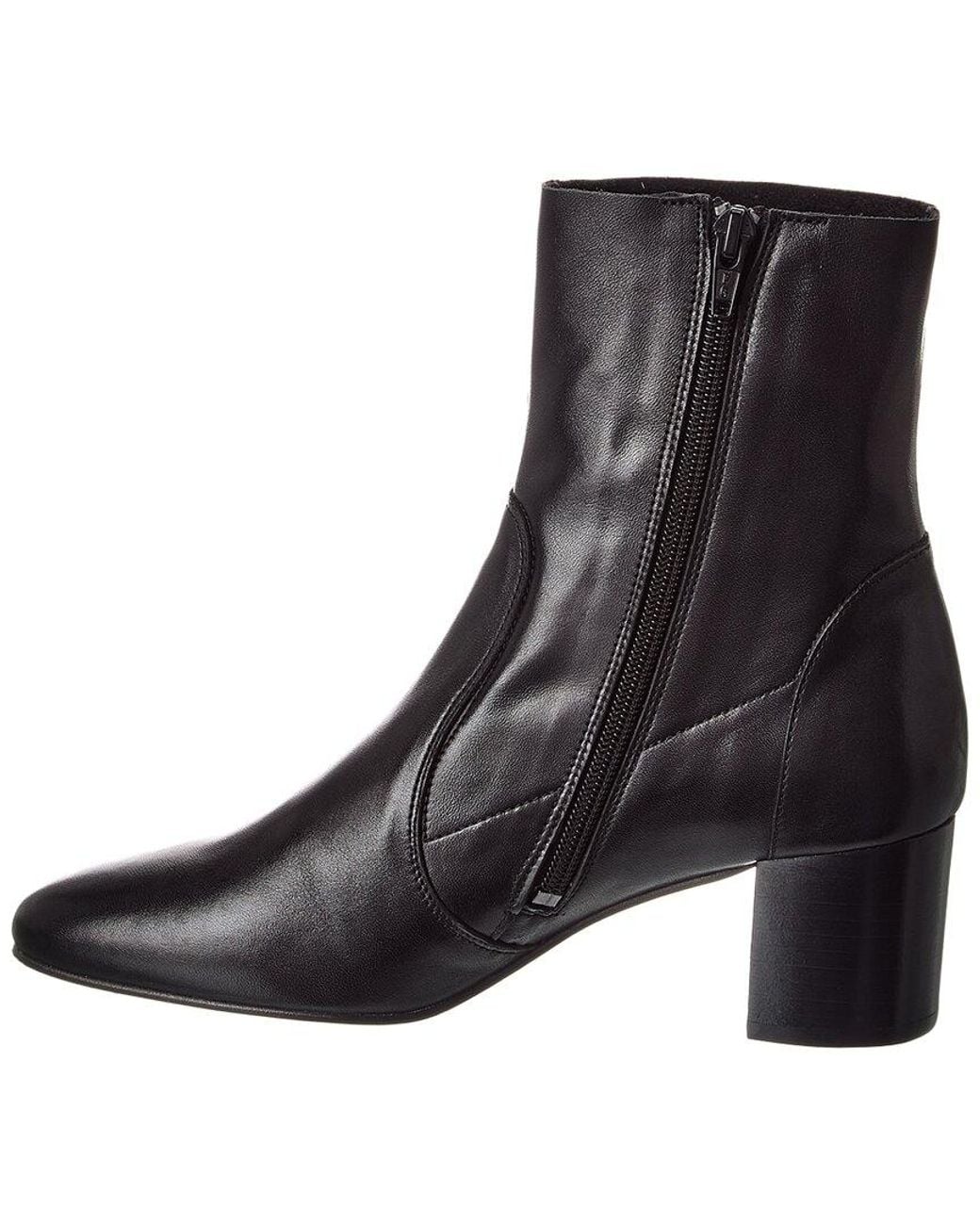 M by Bruno Magli Black June Leather Bootie