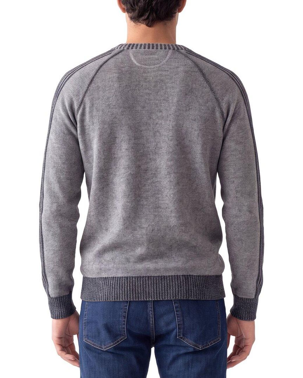 Raffi Gray Reverse Wool & Cashmere-blend Crewneck Sweater for men