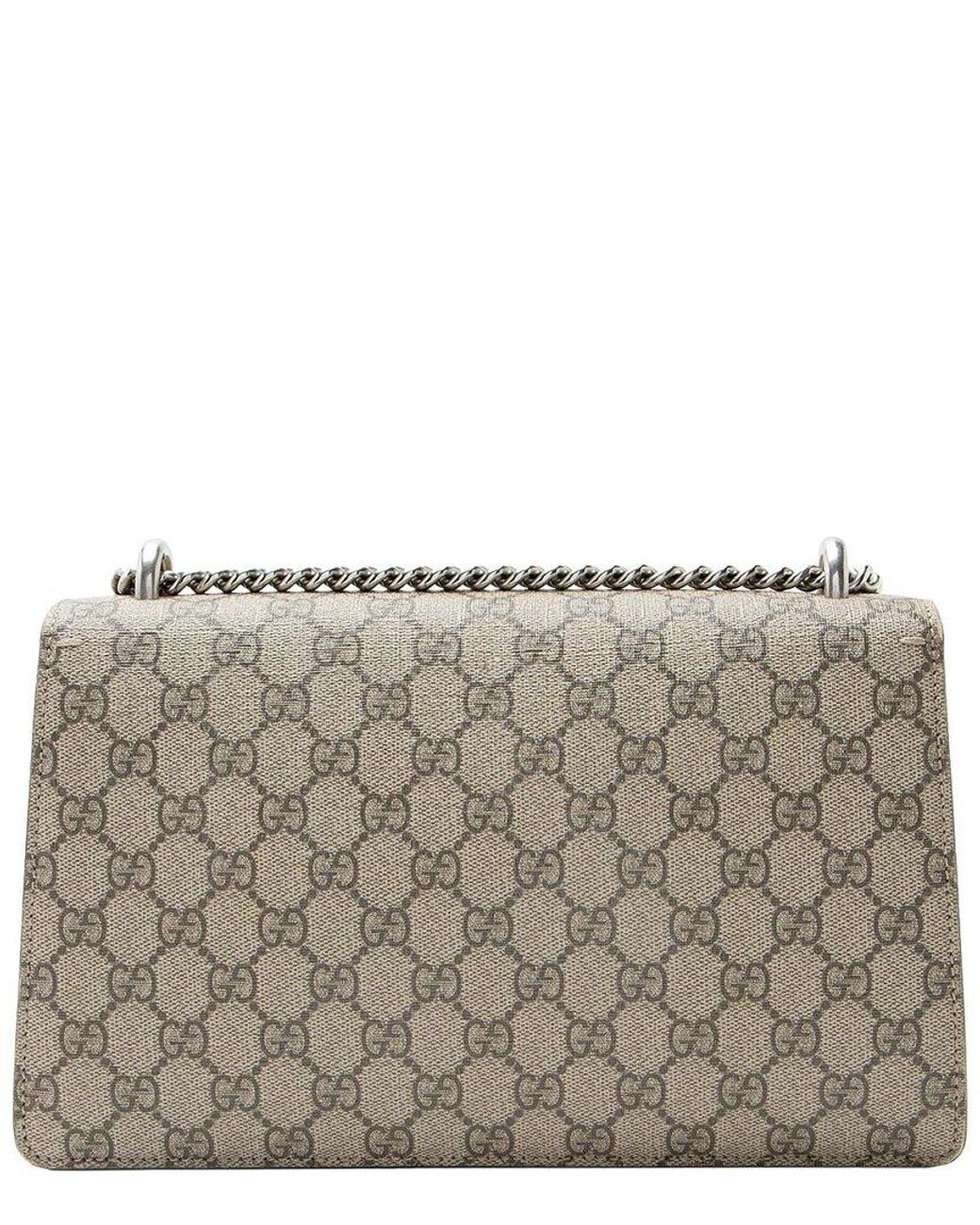 Gucci Gray GG Supreme Dionysus Medium Shoulder Bag (authentic Pre-loved)