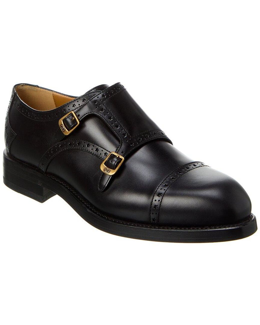 Elevate Your Style with Mens Black Monk Strap Loafers