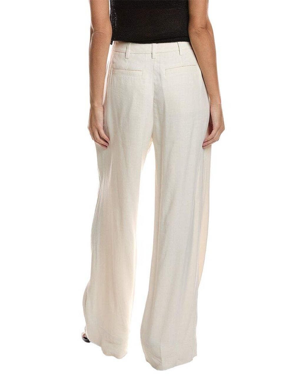 A.L.C. Natural Tommy Ii Linen-Blend Pant