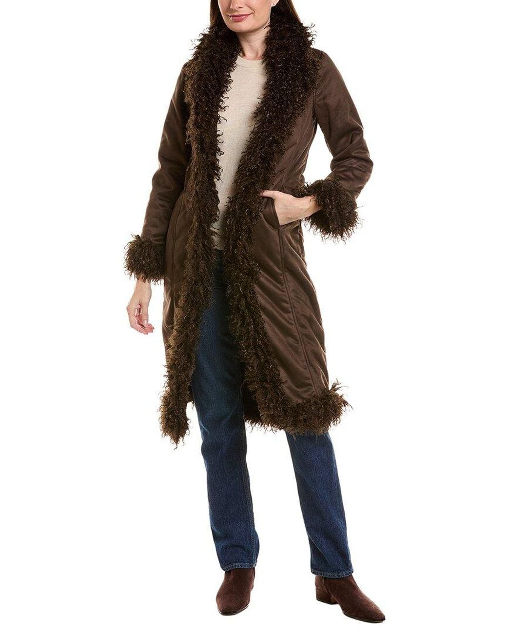 Scotch & Soda Black Livia Mongolian Jacket