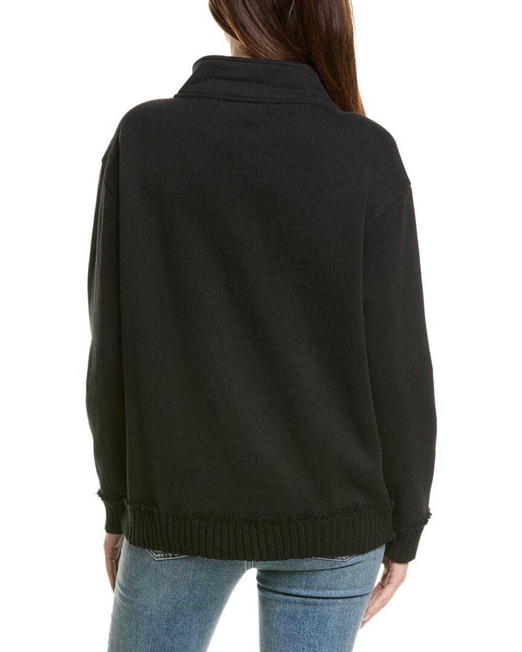 Vintage Havana Black Vintage Fleece Quarter Zip Pullover