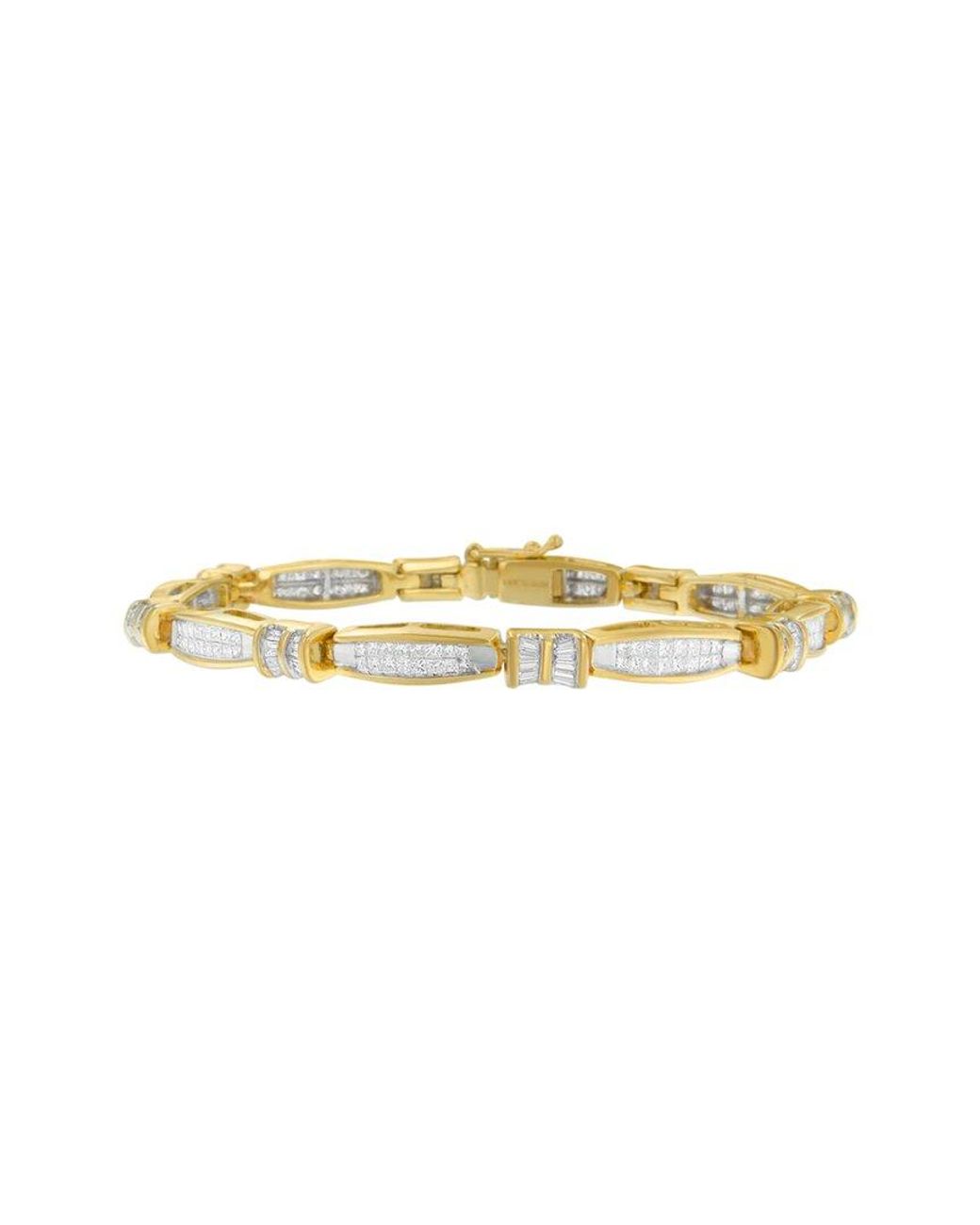 Haus of Brilliance White 14K 3.00 Ct. Tw. Diamond Link Bracelet